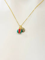 Gold Watermelon Charm Necklace Best Seller Christmas Gifts for Sister, N4784