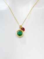 Gold Dragon Veins Agate Necklace Natural Gemstone Jewelry, N5143A