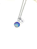 Silver Mermaid Scale Necklace N3641C