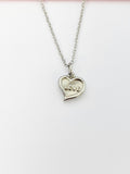 Stainless Steel Love Heart Charm Necklace Best Seller Christmas Gifts, N1566