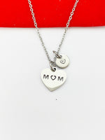 Stainless Steel Mom Heart Charm Necklace Best Seller Christmas Gifts, N1548