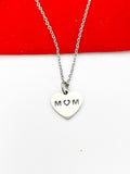 Stainless Steel Mom Heart Charm Necklace Best Seller Christmas Gifts, N1548