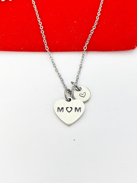 Stainless Steel Mom Heart Charm Necklace Best Seller Christmas Gifts, N1548