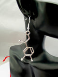 Noradrenaline Charm Earrings Molecule Chemistry Science Jewelry Gifts, Hypoallergenic Earrings, N2008