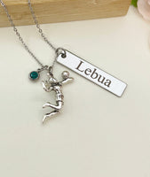 Silver Volleyball Necklace Name, Tag, Badge Number, Best Seller Christmas Gifts for Volleyball Team, D056