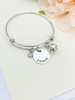 Coach Bracelet Gifts Any Sports Theme Option, Best Seller Christmas Gifts for Coach School Sport Team, D067