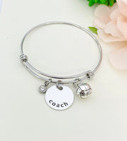 Coach Bracelet Gifts Any Sports Theme Option, Best Seller Christmas Gifts for Coach School Sport Team, D067