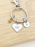 Stainless Steel Titi Keychain, Gifts for Grandmother, D071