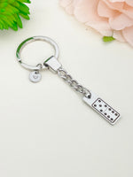 Dominoes Keychain Stainless Steel Dominoes Player Gifts, Best Seller Christmas Gifts for Boyfriends Girlfriends, D077