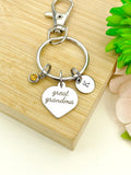Great Grandma Heart Keychain Stainless Steel, Best Seller Christmas Gifts for Great Grandma Grandmother, D083