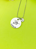 Silver Whistle Necklace, Best Christmas Gifts for Coach, Name, Personalized Customized Monogram Jewelry, D163