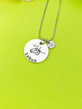 Silver Whistle Necklace, Best Christmas Gifts for Coach, Name, Personalized Customized Monogram Jewelry, D163
