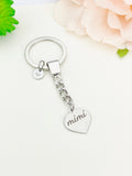 Mimi Keychain Heart, Stainless Steel Mother's Day Gifts, Best Seller Christmas Gifts for Mimi, D091