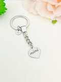 Mimi Keychain Heart, Stainless Steel Mother's Day Gifts, Best Seller Christmas Gifts for Mimi, D091