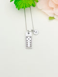 Dominoes Necklace Stainless Steel Jewelry, Best Seller Christmas Gifts for Dominoes Game Players, D094