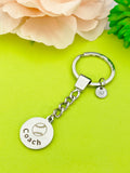 Softball Coach Keychain, Stainless Steel, Christmas Gifts for Softball Coach, D100