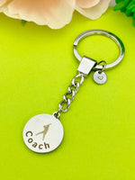 Baseball Coach Keychain Stainless Steel, Best Seller Christmas Gifts for Softball Coach, D101