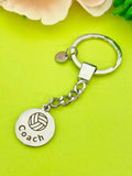 Volleyball Coach Keychain, Stainless Steel, Best Seller Christmas Gifts for Volleyball Coach, D102