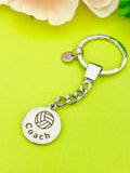 Volleyball Coach Keychain, Stainless Steel, Best Seller Christmas Gifts for Volleyball Coach, D102