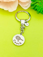 Tennis Coach Keychain Stainless Steel, Best Seller Christmas Gifts for Tennis Coach, D103