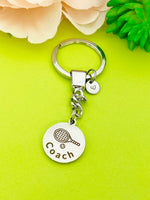 Tennis Coach Keychain Stainless Steel, Best Seller Christmas Gifts for Tennis Coach, D103