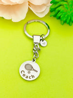 Tennis Coach Keychain Stainless Steel, Best Seller Christmas Gifts for Tennis Coach, D103