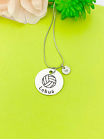 Silver Volleyball Necklace Keychain Bracelet Optional, D167