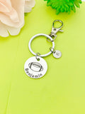 Silver Football Keychain Necklace Bracelet Optional, D169