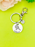 Silver Tennis Keychain Bracelet Necklace Optional, D176