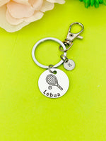 Silver Tennis Keychain Bracelet Necklace Optional, D176