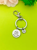 Silver Baseball Ball Coach Keychain Bracelet Necklace Optional, D178