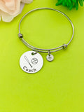 Baseball Bat Ball Coach Bracelet Keychain Necklace Optional, D182