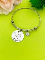Baseball Bat Ball Coach Bracelet Keychain Necklace Optional, D182