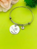 Baseball Bat Ball Coach Bracelet Keychain Necklace Optional, D182