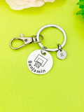 Basketball Hoop Keychain Bracelet Necklace Optional, D190