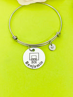 Basketball Hoop Bracelet Keychain Necklace Optional, D191