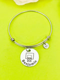 Basketball Hoop Bracelet Keychain Necklace Optional, D191