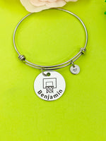 Basketball Hoop Bracelet Keychain Necklace Optional, D191