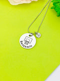 Basketball Hoop Necklace Bracelet Keychain Optional, D192