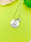 Basketball Hoop Necklace Bracelet Keychain Optional, D192