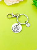 Basketball Ball Keychain Bracelet Necklace Optional, D193