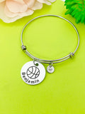 Basketball Ball Bracelet Keychain Necklace Optional, D194