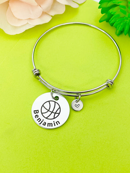 Basketball Ball Bracelet Keychain Necklace Optional, D194