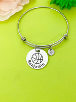 Basketball Ball Bracelet Keychain Necklace Optional, D194