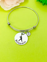 Baseball Bracelet Keychain Necklace Optional, D197