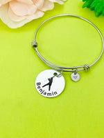 Baseball Bracelet Keychain Necklace Optional, D197