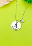 Baseball Necklace Bracelet Keychain Optional, D198