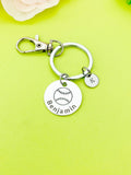 Baseball Ball Keychain Bracelet Necklace Optional, D202