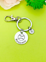 Baseball Ball Keychain Bracelet Necklace Optional, D202