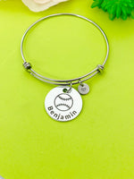 Baseball Ball Bracelet Keychain Necklace Optional, D203